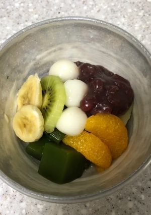 抹茶寒天白玉みつ豆-レシピのメイン写真