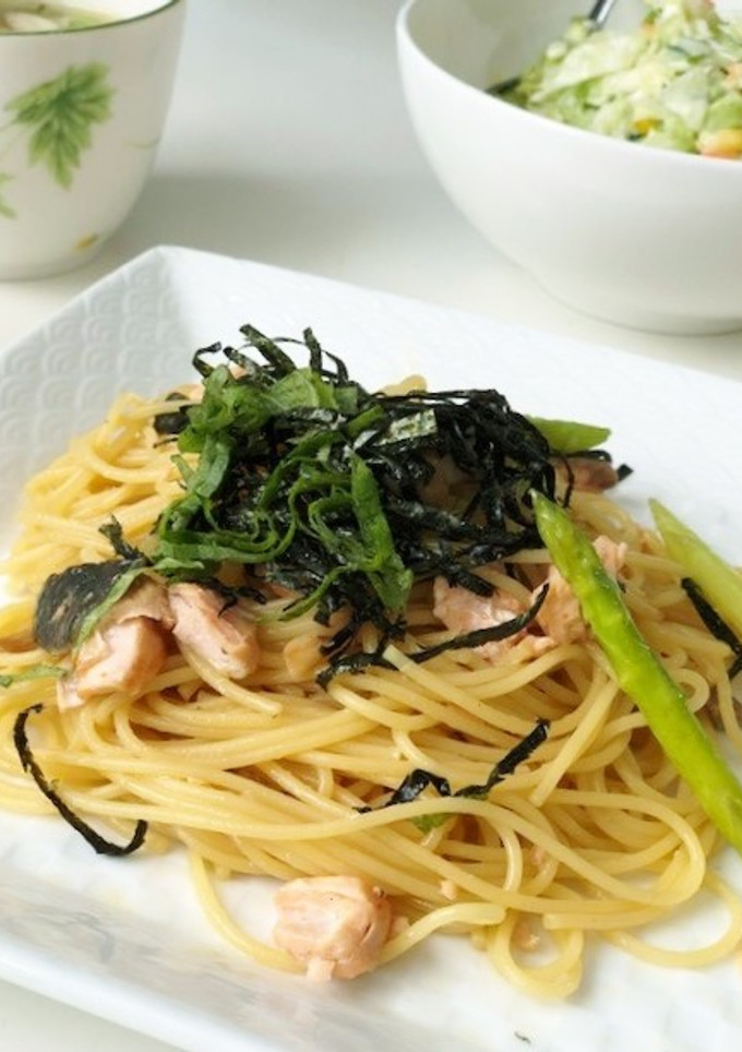 秋鮭の和風パスタ♪-レシピのメイン写真