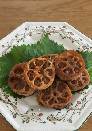 簡単☆シャキ☆れんこんサンド☆はさみ焼き-レシピのメイン写真