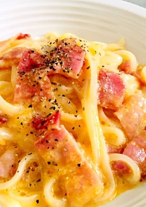 簡単！レンジで♪5分でカルボナーラ-レシピのメイン写真