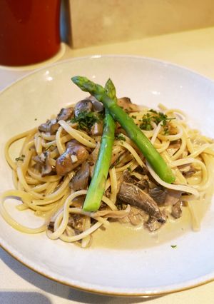 きのこのクリームパスタ-レシピのメイン写真
