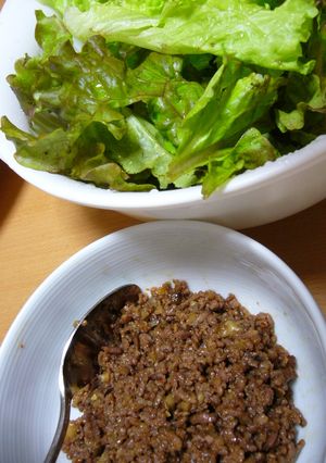 レタスをたくさん食べられる♪肉みそ巻き！-レシピのメイン写真