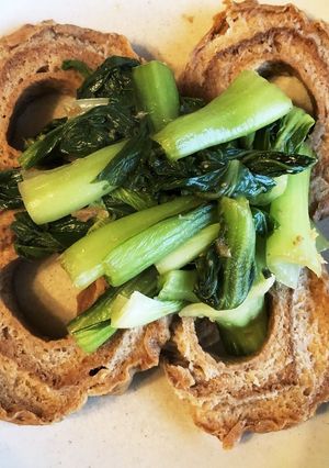 車麩と青梗菜の煮物-レシピのメイン写真