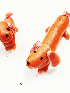 ウインナーで可愛いダックスフンド-レシピのメイン写真