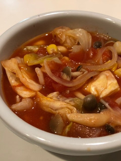 具材たっぷり食べるトマトスープ-レシピのメイン写真