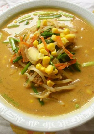 青森名物!味噌カレー牛乳らーめん♪-レシピのメイン写真
