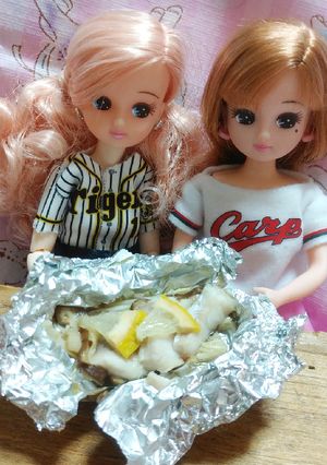 リカちゃん♡野球シリꕤカープホイル焼き-レシピのメイン写真