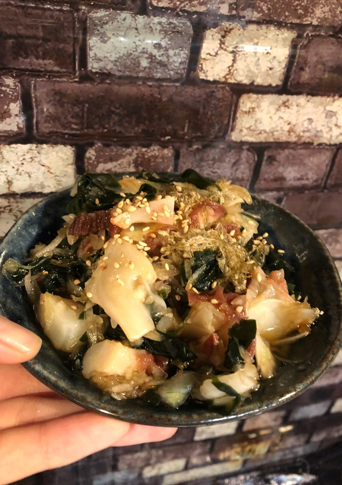 タコと玉ねぎとワカメととろろ昆布の酢の物-レシピのメイン写真