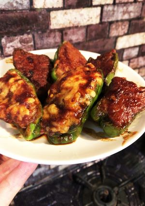 簡単☆焼肉のたれで肉詰めピーマン♪-レシピのメイン写真