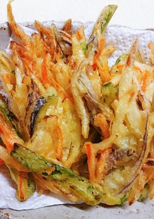 みょうがと夏野菜のかき揚げ-レシピのメイン写真