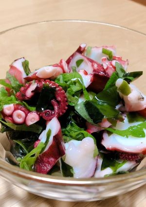 たことわかめの酢の物-レシピのメイン写真