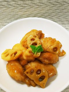鶏肉とれんこんの甘酢炒め-レシピのメイン写真