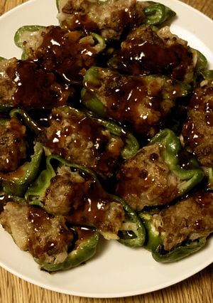 ★THE ピーマンの肉詰め★ハンバ進化系-レシピのメイン写真