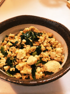 お手軽♪ほうれん草とツナの炒り豆腐-レシピのメイン写真