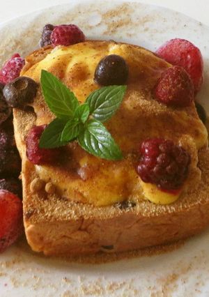 食べ盛り♪プリンでレーズンパンプディング-レシピのメイン写真