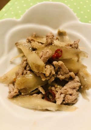 時短ささがきごぼうと挽肉のナンプラー炒め-レシピのメイン写真