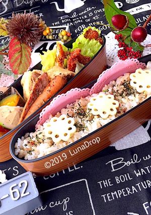 中学生 チキンカツ 秋 女子弁当 詰め方-レシピのメイン写真
