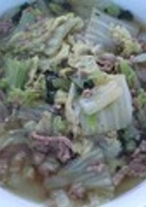 ＊ほっこり白菜とひき肉の煮物＊-レシピのメイン写真