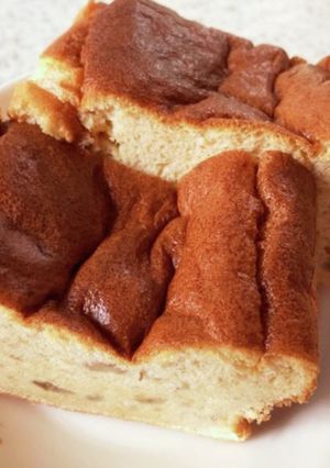 牛乳パックで作るバナナシフォンケーキ-レシピのメイン写真