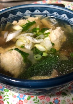 鶏団子スープ(2人分)-レシピのメイン写真