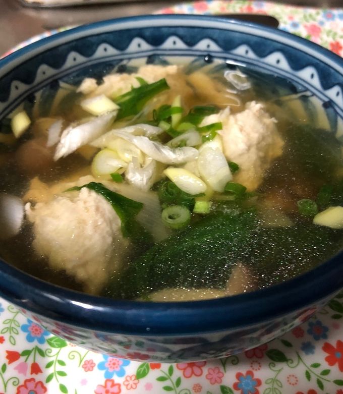 鶏団子スープ(2人分)-レシピのメイン写真