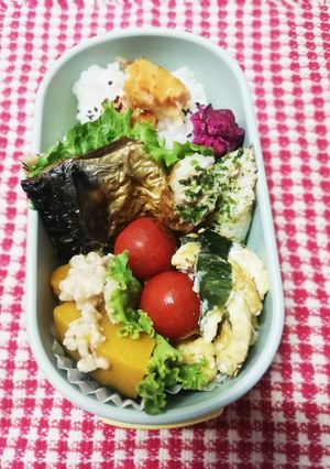 ママ弁当♡サバ&鮭 9/7-レシピのメイン写真