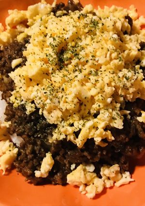 ペースト活用●そぼろ玉子＆キーマカレー-レシピのメイン写真
