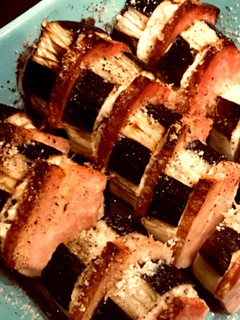 ナスとベーコンのハサミ焼き-レシピのメイン写真