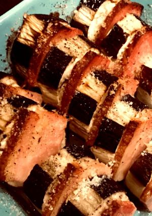 ナスとベーコンのハサミ焼き-レシピのメイン写真