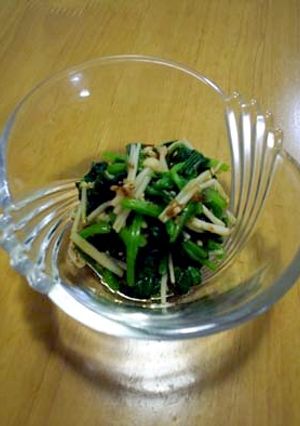 ほうれん草とえのきのおかか和え-レシピのメイン写真