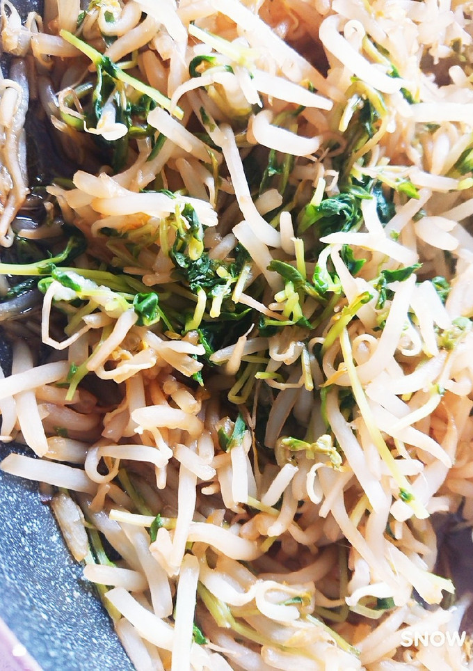節約！もやしと豆苗の炒め物-レシピのメイン写真