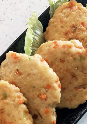 野菜シャキシャキつくねハンバーグ-レシピのメイン写真