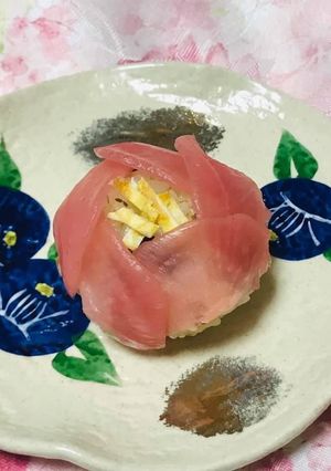 三陸わかめの大黒柱＜大根の桜漬け椿＞-レシピのメイン写真