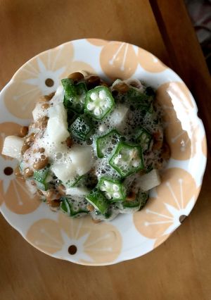 山芋納豆オクラ-レシピのメイン写真