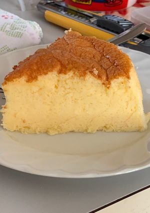 スライスチーズで作る・スフレチーズケーキ-レシピのメイン写真