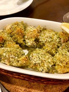 鳥もも肉の青海苔チーズパン粉焼き-レシピのメイン写真