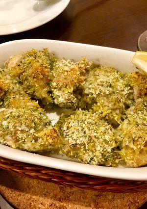 鳥もも肉の青海苔チーズパン粉焼き-レシピのメイン写真