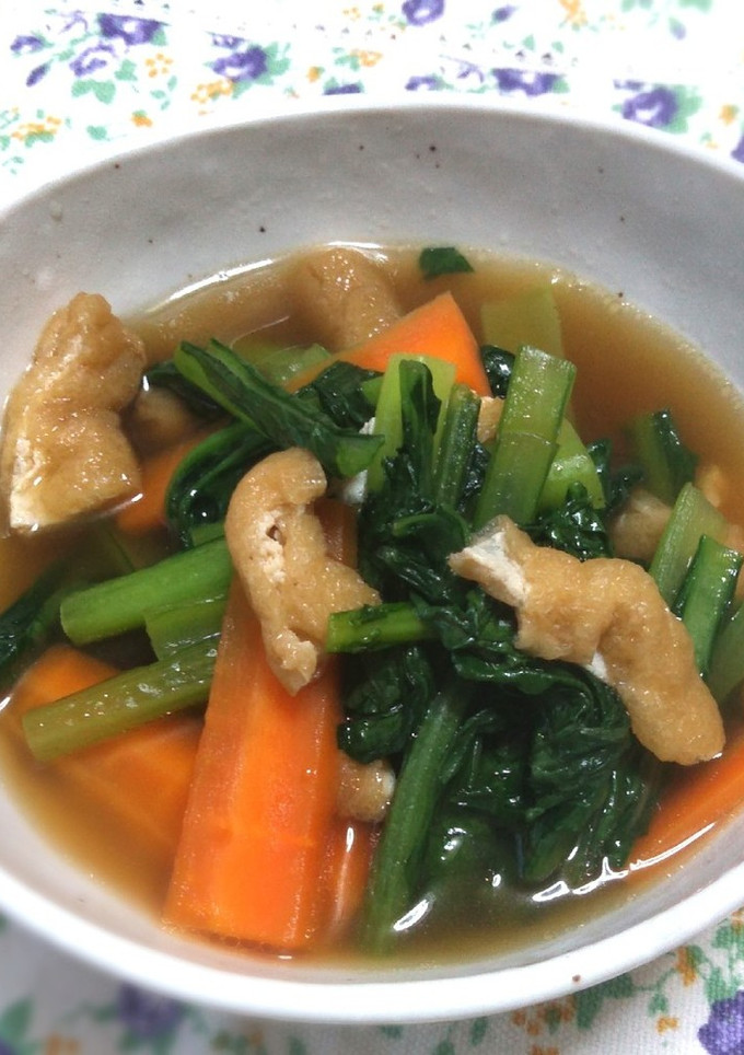 小松菜と油揚げの煮浸し-レシピのメイン写真
