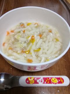 一歳離乳食 野菜いっぱいあんかけうどん-レシピのメイン写真