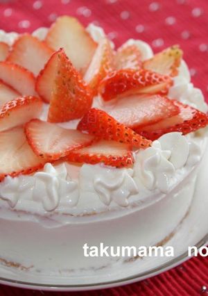 1歳のお誕生日ケーキ　(12cm型)-レシピのメイン写真