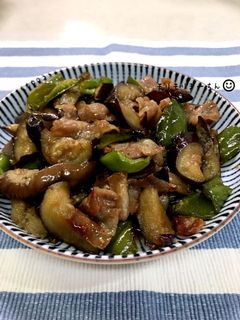 なすとピーマンと豚バラの甘辛炒め煮-レシピのメイン写真