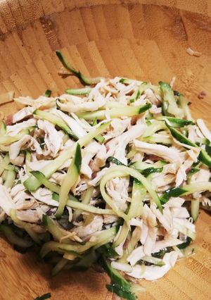 ササミときゅうりのサラダ（香味野菜和え）-レシピのメイン写真