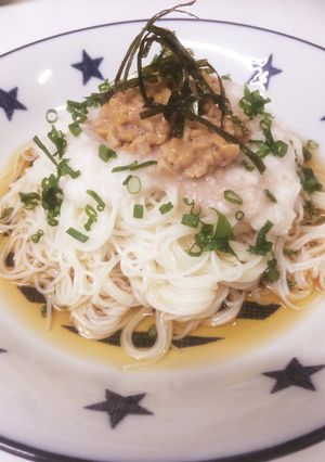 とろろと納豆のネバネバ☆ぶっかけそうめん-レシピのメイン写真