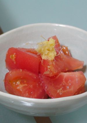 暑い日にピッタリ！トマトのしょうが酢和え-レシピのメイン写真