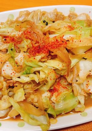 塩辛キャベツ炒め-レシピのメイン写真