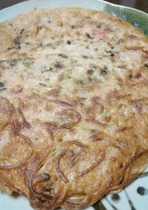 明太子スパゲティのチヂミ風-レシピのメイン写真