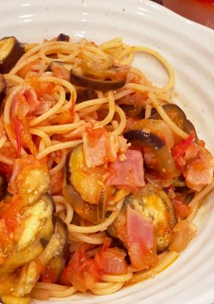 生のトマトで究極の☆トマトとナスのパスタ-レシピのメイン写真