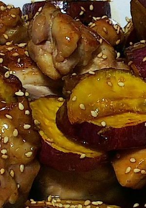 鶏肉とさつまいもの甘辛炒め-レシピのメイン写真