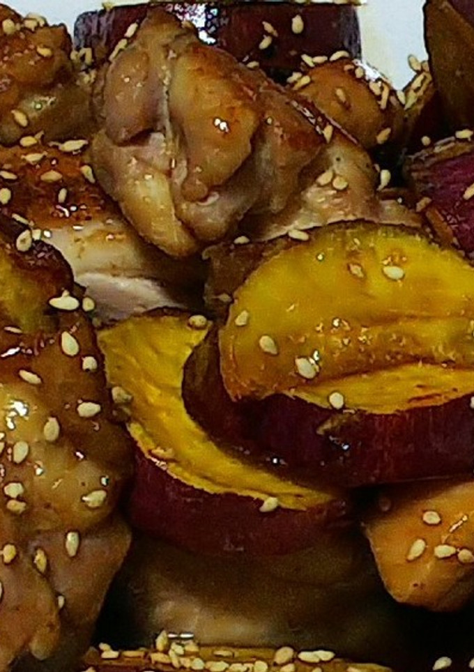鶏肉とさつまいもの甘辛炒め-レシピのメイン写真