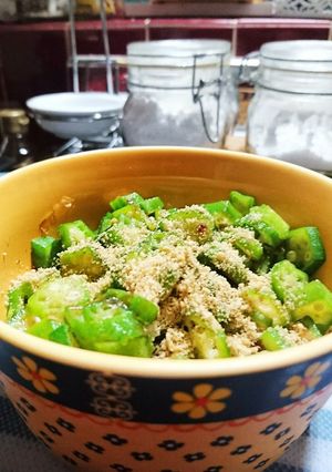 斬新！おくらの味ぽん(^○^)-レシピのメイン写真